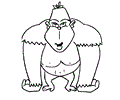 Monkey Coloring Page 11