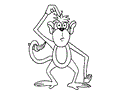 Monkey Coloring Page 12