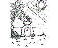 Monkey Coloring Page 16