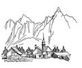 Village In The Mountains