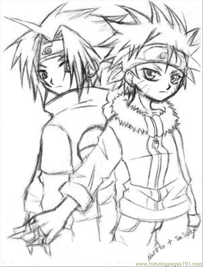 Coloring Pages Naruto. Color this Page Online! free