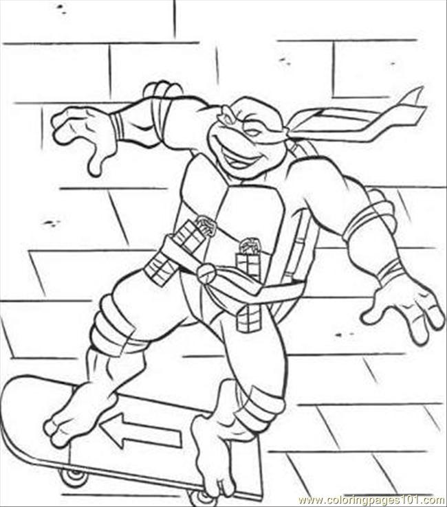Coloring Pages Tmnt Coloring Pages Ninja 1 (Cartoons ...