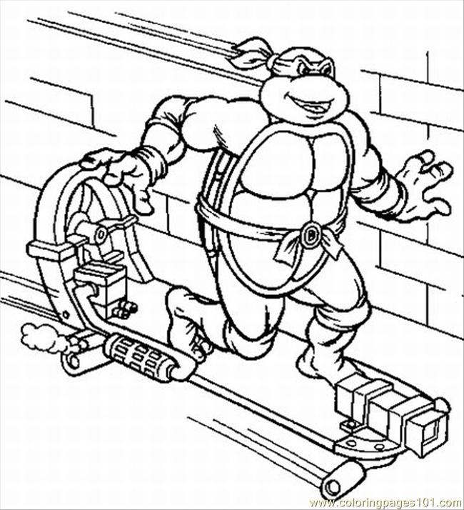 Turtles Coloring Pages 3 Lrg