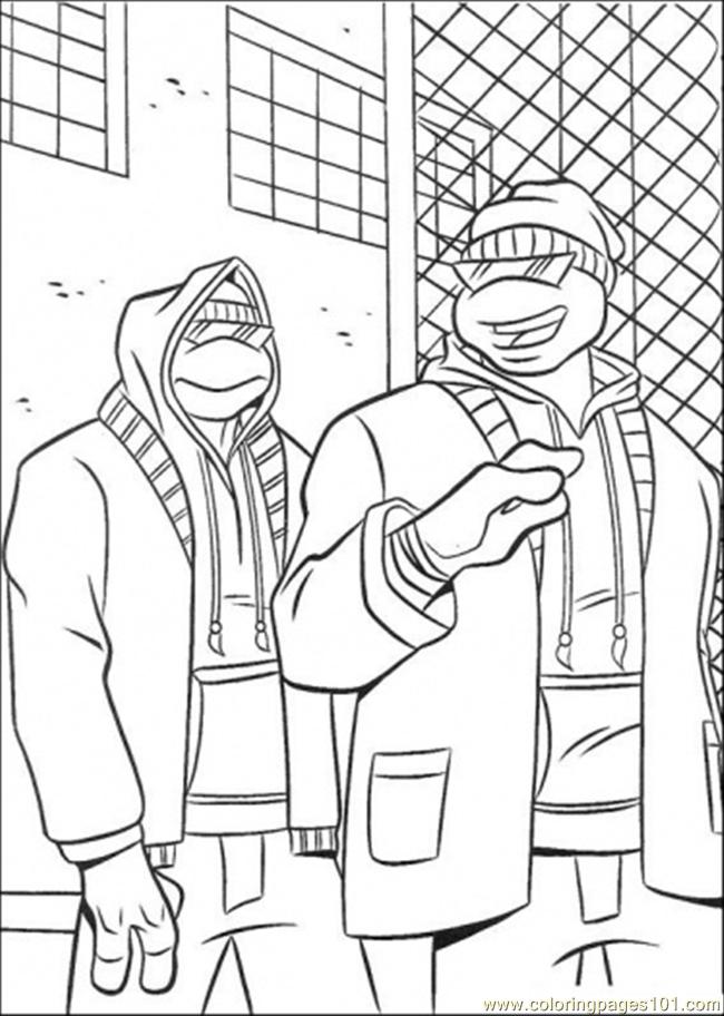 Coloring Pages Two Tmnt Use Jacket (Cartoons > Ninja ...