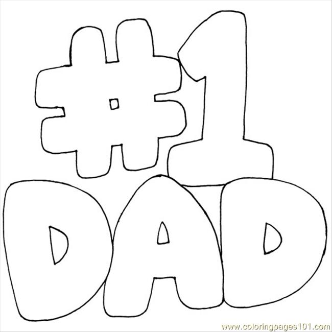 valentine coloring pages for dad - photo #9