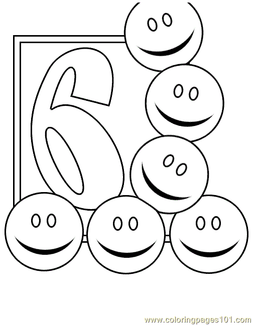 Coloring Pages Numbers 6 Coloring Pages 7 Com (Education > Numbers