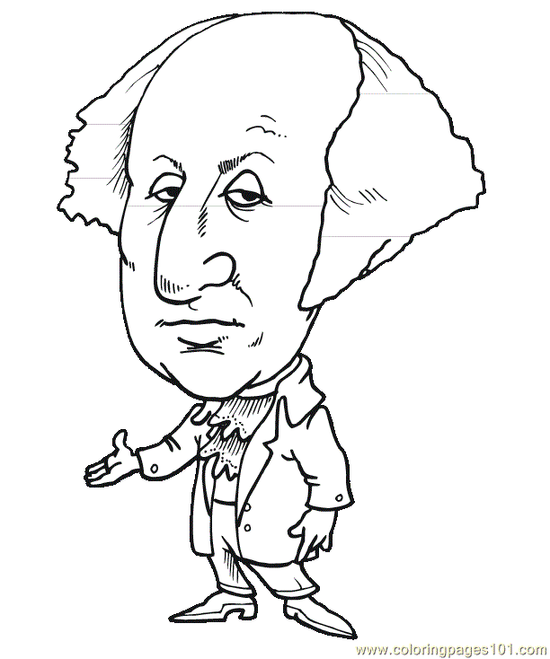 george washington coloring pages free - photo #17