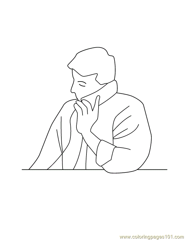 Coloring Pages Phone call (Peoples > Others) - free printable coloring