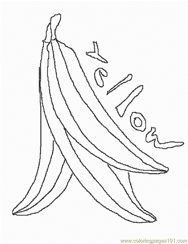 free printable coloring image Yellow