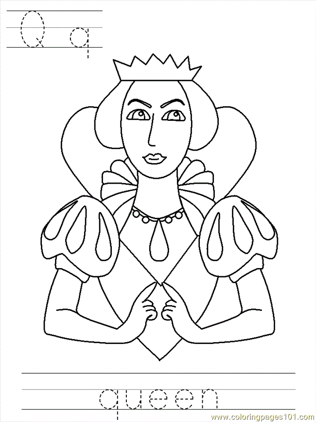 queen printable coloring pages - photo #24