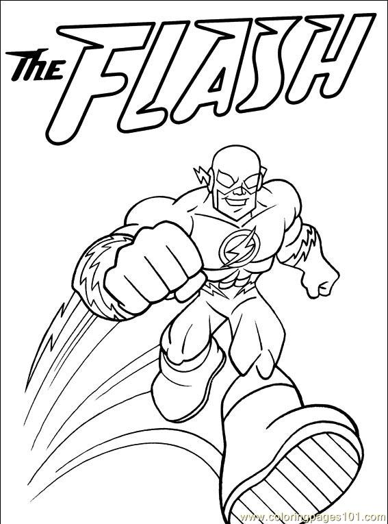dc flash coloring pages - photo #9