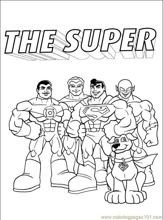 dc comic coloring pages - photo #26