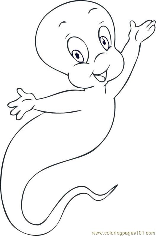 Coloring Pages Casper-the-friendly-ghost (Cartoons > Others) - free