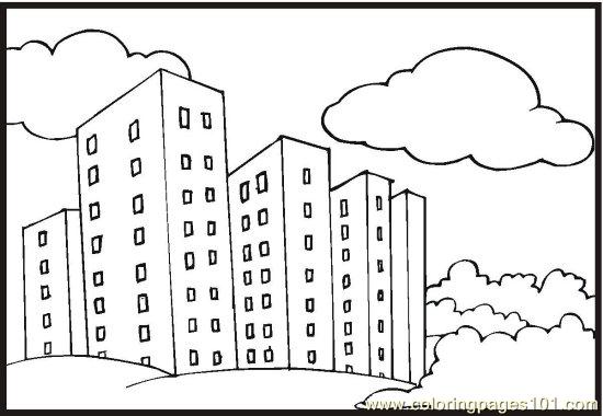 neighborhood map coloring pages - photo #7
