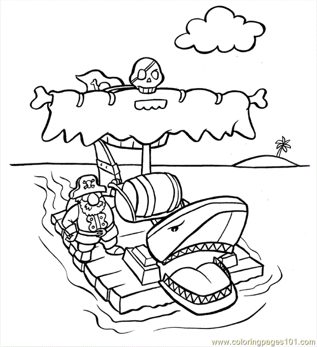 Coloring Pages Raft (Peoples > Others) - free printable coloring page
