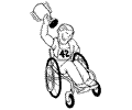 Athletes Disabilities Coloring Page 06
