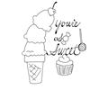Candy Cupcake Ice Cream Cone Cherry Valentine