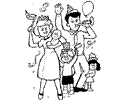 Family Coloring Page 05
