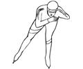 Ice Skating Race Coloring Pages 7 Com