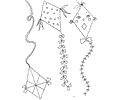Kite Coloring Page 03