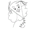 Kite Coloring Page 04