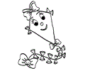 Kite Coloring Page 05