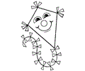 Kite Coloring Page 08