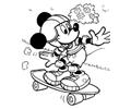 Mickey Mouse Skateboarding Coloring Pages 7 Com
