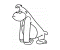 Monkey Coloring Page 001 (13)