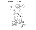 Skating Coloring Page 02