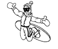 Snowboarding Coloring Page 02