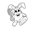 Tennis Coloring Page 01