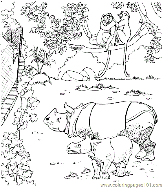 zoo animals coloring pages online - photo #23