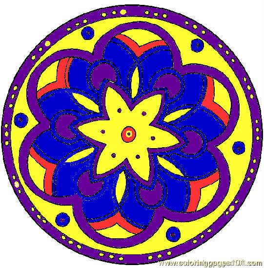 free printable coloring image Mandal 03