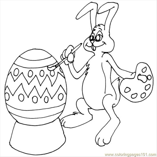 coloring pages of easter bunny and eggs. Color this Page Online! free