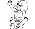 Girl Painting Fingernail