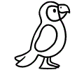 Parrot Coloring Page 04