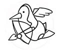 Penguins In Love Coloring Page