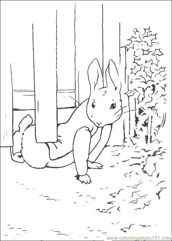 Coloring Pages Peter Rabbit01 (Cartoons > Peter Rabbit) - free