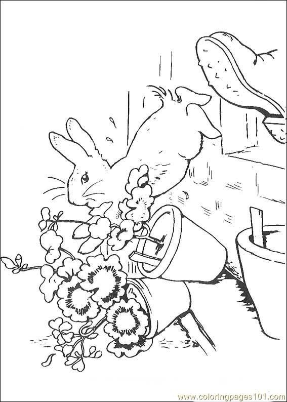 Coloring Pages Peter Rabbit06 (Cartoons > Peter Rabbit) free