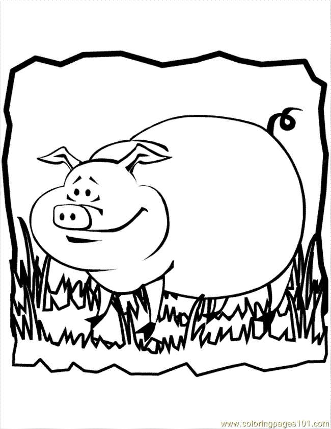 babe the pig coloring pages - photo #7