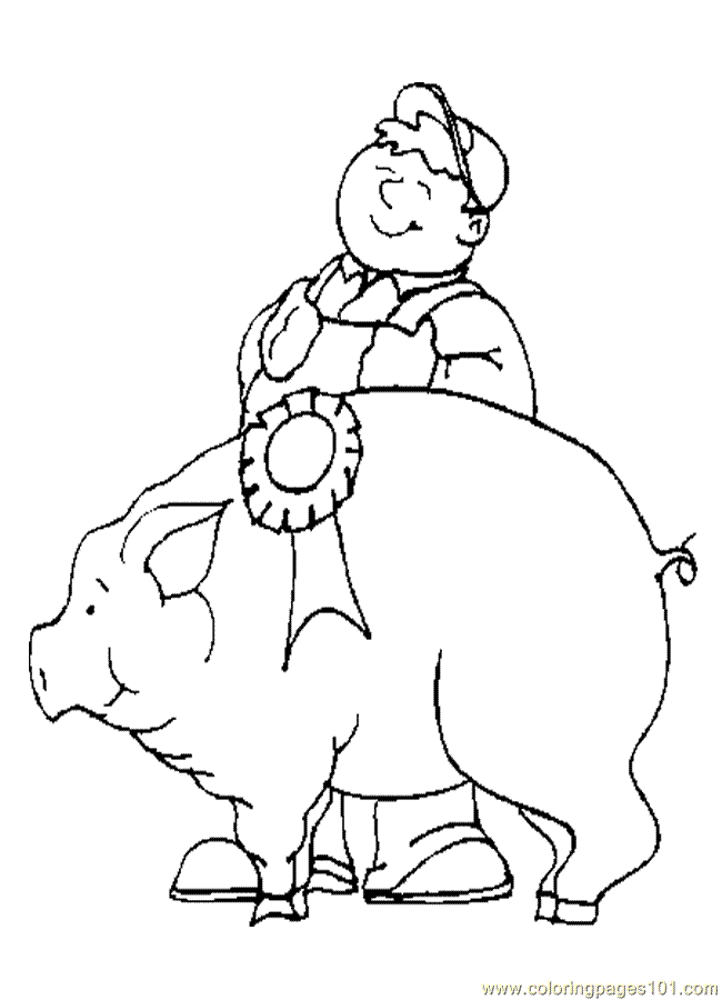 year of the pig coloring pages - photo #25