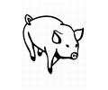 Pig Coloring Book Pages 1 Lrg