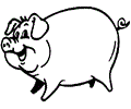 Pig Coloring Page 04