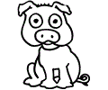 Pig Coloring Page 05