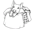 Pig Coloring Page 09