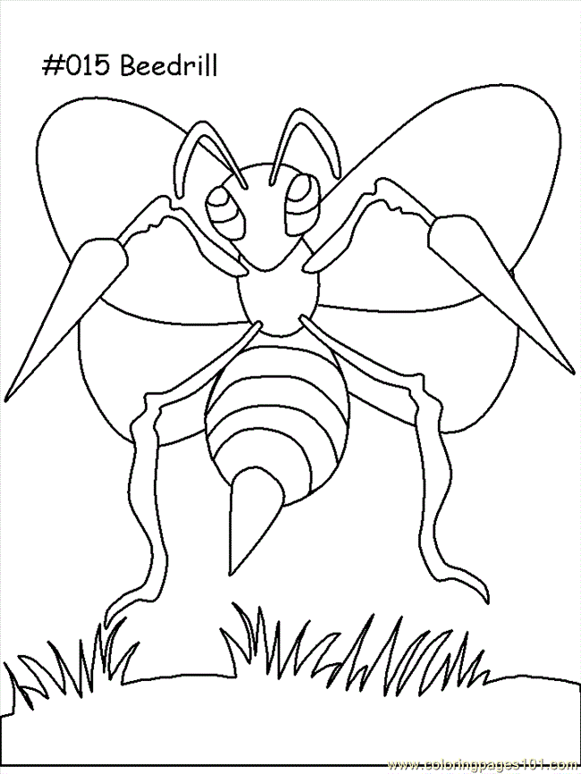 Mega Beedrill Pages Coloring Pages