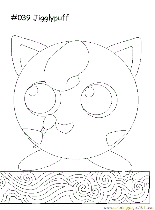 Jigglypuff Pokemon Coloring Pages Wigglytuff Printable Para Colorear