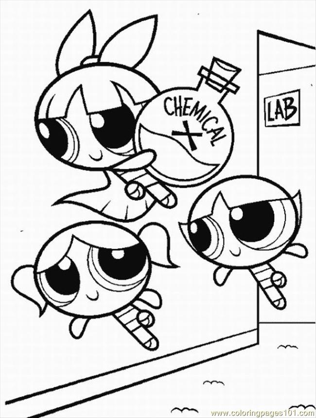 powderpuff boys coloring pages - photo #37