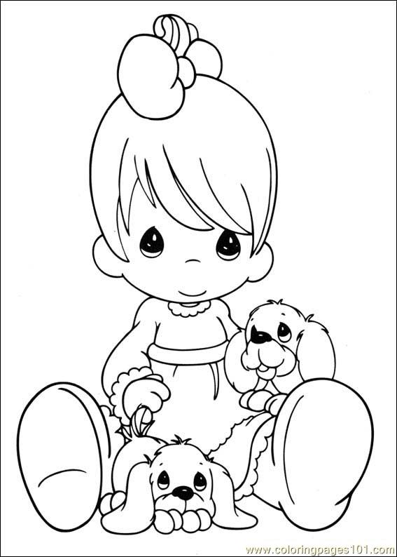 precious moment baby coloring pages - photo #16